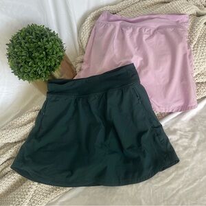 Old Navy Women's Skorts in Dark Green and Light Pink
